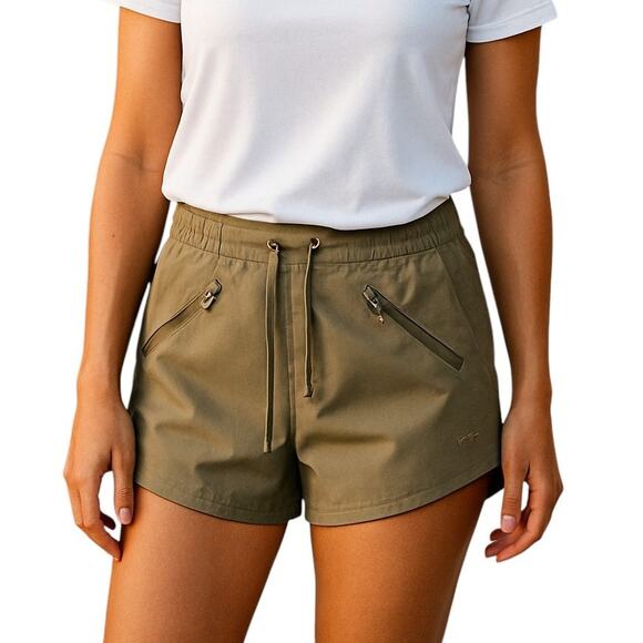 Champion Athletic Golf Skirt Attached Biker Shorts Size Medium Green Drawstring - Picture 1 of 9